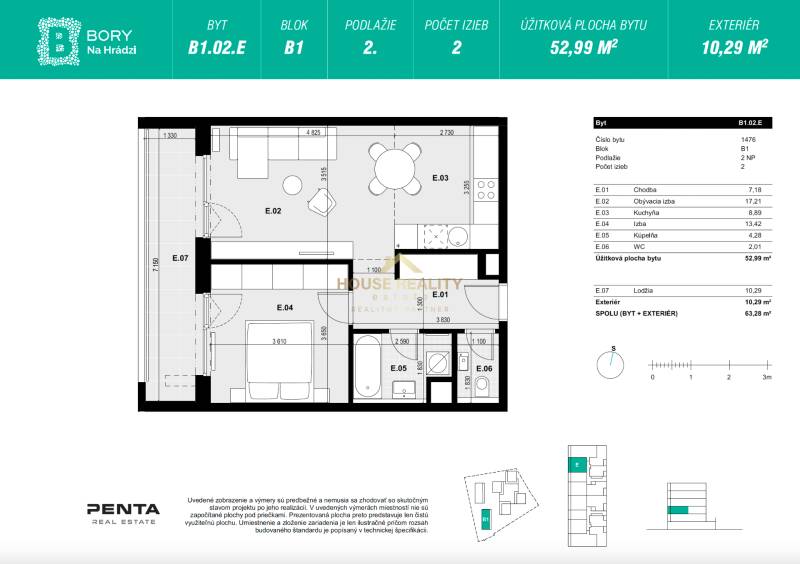 Sale One bedroom apartment, One bedroom apartment, Mateja Encingera, B