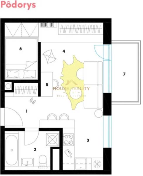 Rent Studio, Studio, Jurská, Bratislava - Nové Mesto, Slovakia