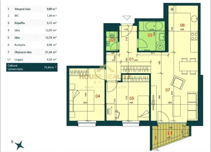 Sale Two bedroom apartment, Two bedroom apartment, Polianky, Bratislav