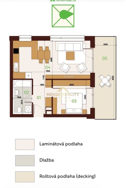 Rent One bedroom apartment, One bedroom apartment, Skalická cesta, Bra